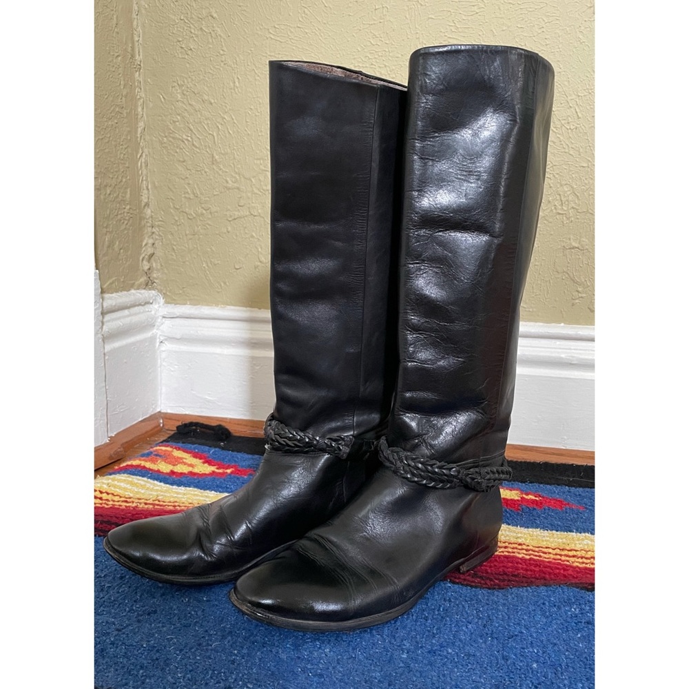 Vintage Brazilian Leather Black Boots